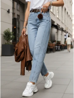 Dámské džíny balonového střihu s páskem FashionStreet UY2881