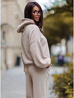 Komplet damski z kapturem i beżowy model 22387025 - FashionStreet
