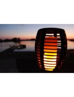 SOLÁRNÍ SVÍTILNA TANČÍCÍ PLAMENY 10X10X79CM 36 LED DIOD