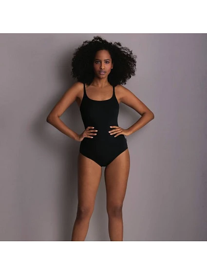 Style perfect black suit jednodílné plavky 7703 black - RosaFaia
