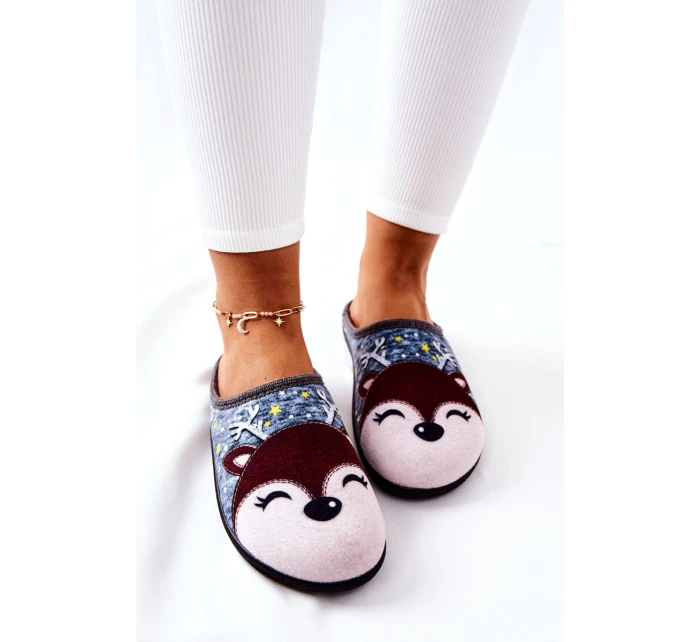 Hřejivé pantofle Modré model 21570610 - Boto