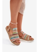 Dámské Sandály S Pletením Multikolor model 21698606 - EVENTO