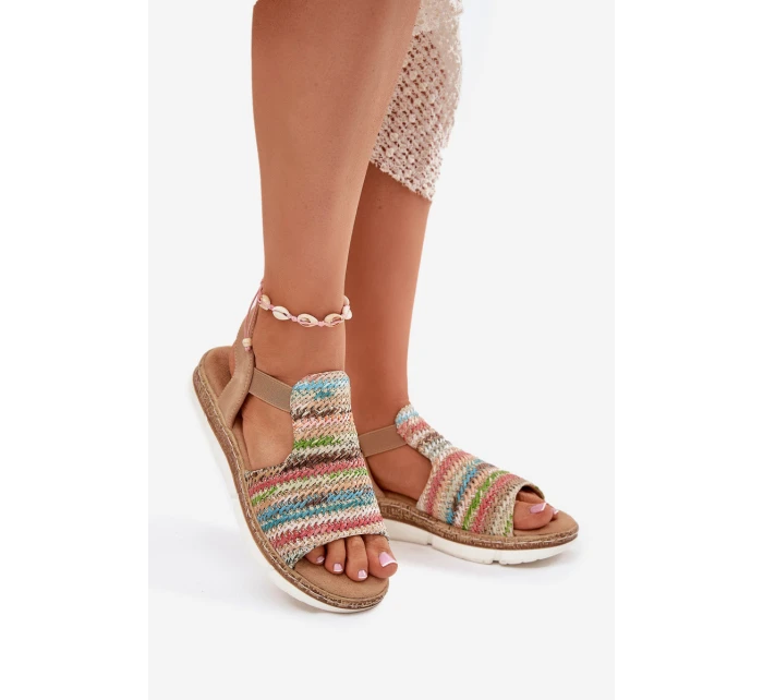 Dámské Sandály S Pletením Multikolor model 21698606 - EVENTO
