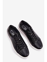 Pánské tenisky z eko kůže Černé Velton Pánské tenisky z eko kůže Černé Velton