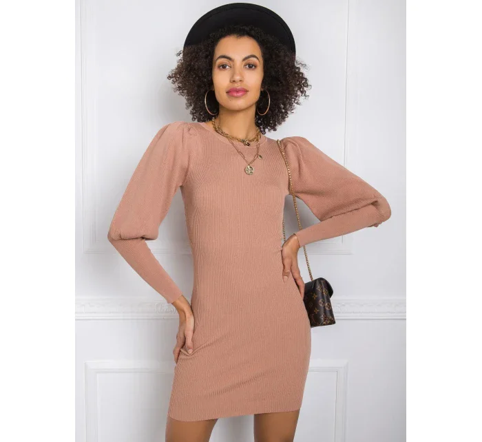 Šaty EM SK PL3850.66P světle hnědá