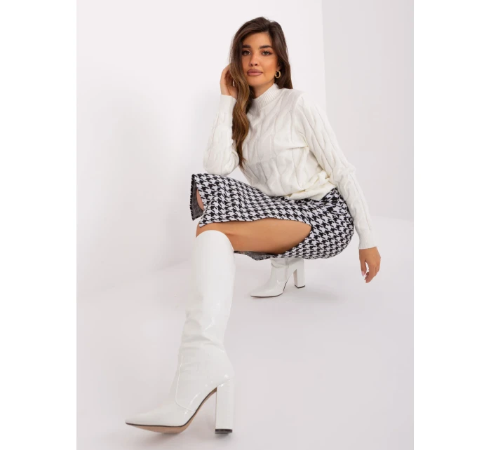 Sukně LK SD 509400 1.09P bílá a černá