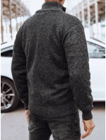 Pánská prošívaná tmavě šedá bunda Dstreet TX4577