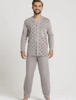 Pánské rozepínací pyžamo Gucio 298 dł/r 3XL