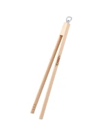 DŘEVĚNÉ GRILOVACÍ KLEŠTĚ 48 CM S OTVÍRÁKEM