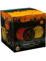 DEKORATIVNÍ KOULE VEDLA PAVOUK LAMPA 15CM HALLOWEEN ORANŽOVÁ