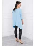 Oversize halenka v modré barvě