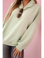 Mikina s kapucí model 20958552 tmavá máta - K-Fashion