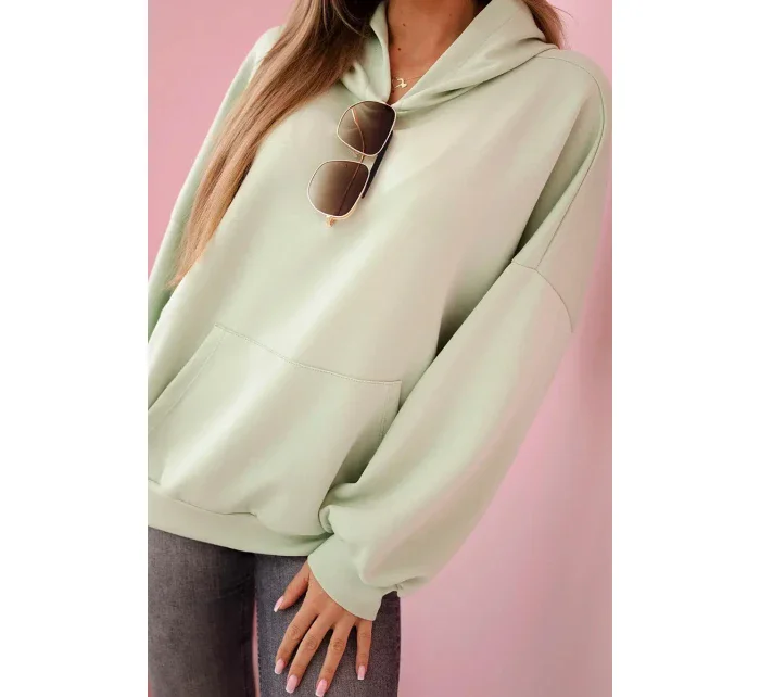 Mikina s kapucí model 20958552 tmavá máta - K-Fashion