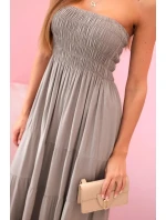 Dámské viskózové šaty s elastickým topem fango Dámské viskózové šaty s elastickým topem fango