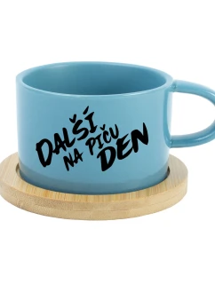 DALŠÍ NA PIČU DEN - modrý hrníček makronka 200 ml