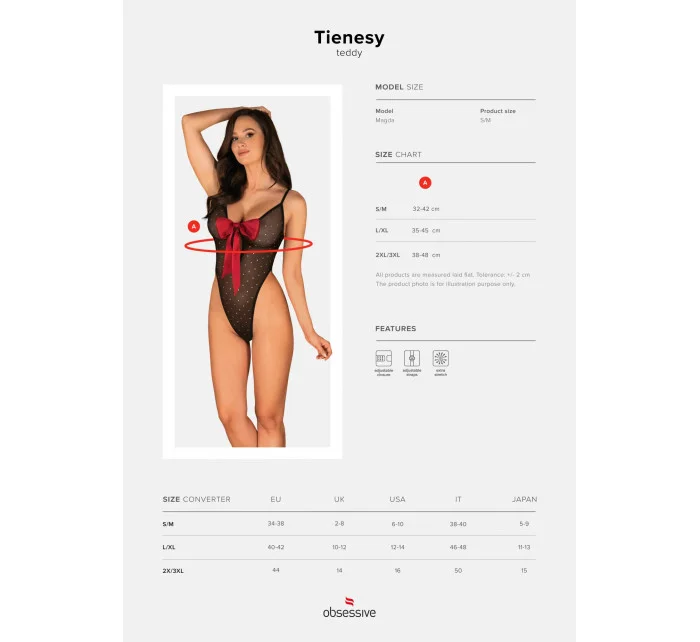 Elegantní body Tienesy teddy - Obsessive Elegantní body Tienesy teddy - Obsessive