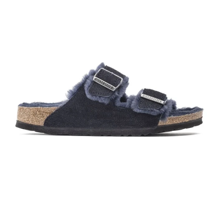 Arizona VL Midnight zateplené žabky semišová kůže úzké model 20701475 - Birkenstock