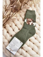 Teplé Bavlněné Ponožky S model 21645000 Zelené - Aura.via Teplé Bavlněné Ponožky S model 21645000 Zelené - Aura.via