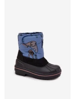 Dětské sněhule na suchý zip Lee Cooper LCJ-25-10-3774 modré Dětské sněhule na suchý zip Lee Cooper LCJ-25-10-3774 modré