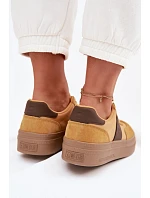 Dámské semišové tenisky Big Star TT274166 Žluté