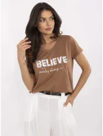 T shirt CLM TS model 21116898 jasny brązowy - FPrice