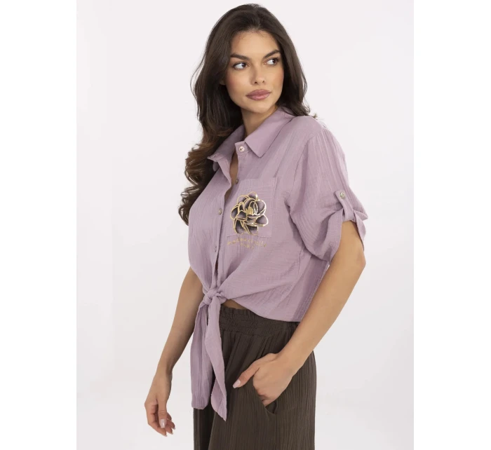 Koszula DHJ KS  jasny fioletowy model 21129505 - FPrice