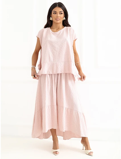 Spódnica IT SD model 22106997 jasny różowy - FPrice Spódnica IT SD model 22106997 jasny różowy - FPrice