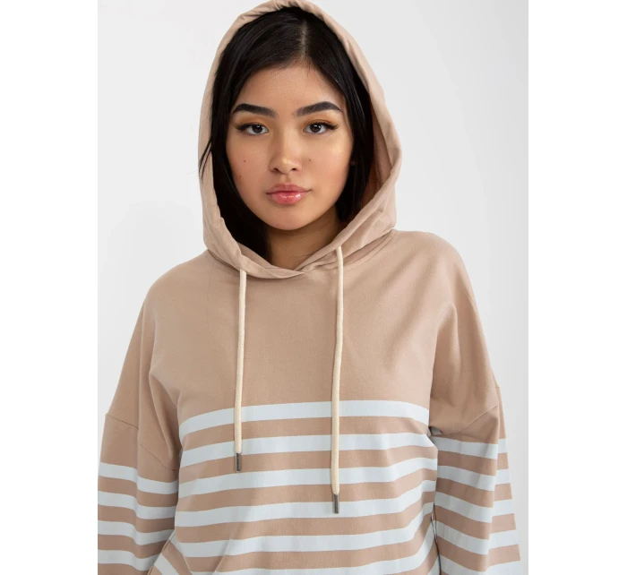 Dámská mikina LO BL DY 28.01 bílá béžová