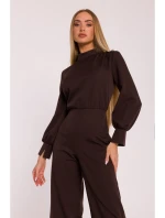 M879 Kombinéza se stojáčkem - hnědá