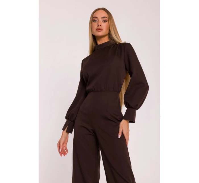 M879 Kombinéza se stojáčkem - hnědá