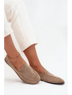 Dámské mokasíny z eko semiše Miryelle – béžové