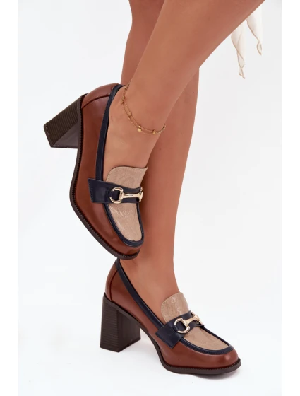 Polobotky na podpatku  model 217844 Step in style