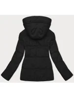 oboustranná dámská krátká bunda s kapucí model 21442153 - J.STYLE oboustranná dámská krátká bunda s kapucí model 21442153 - J.STYLE