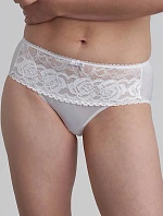 Dámské krajkové kalhotky PLAYTEX FLOWER ELEGANCE RCS MIDI BRIEF - PLAYTEX - bílá