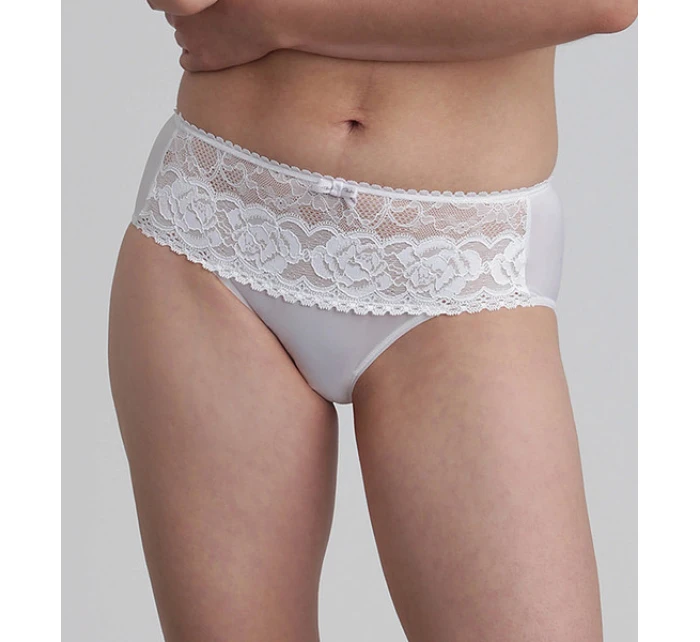 Dámské krajkové kalhotky PLAYTEX FLOWER ELEGANCE RCS MIDI BRIEF - PLAYTEX - bílá