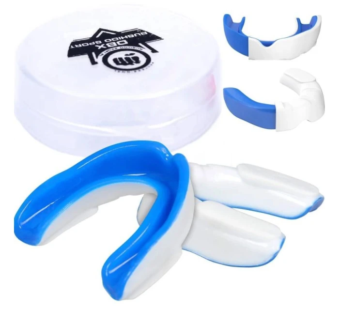 Gelový chránič zubů + krabička - bílá a modrá | GelTech