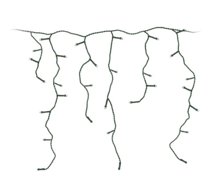 VÁNOČNÍ STROMEK SVĚTLA VENKOVNÍ SVĚTLO OPONA 360 VEDL ČASOVAČ STUDENÁ BÍLÁ KABEL ZELENÁ