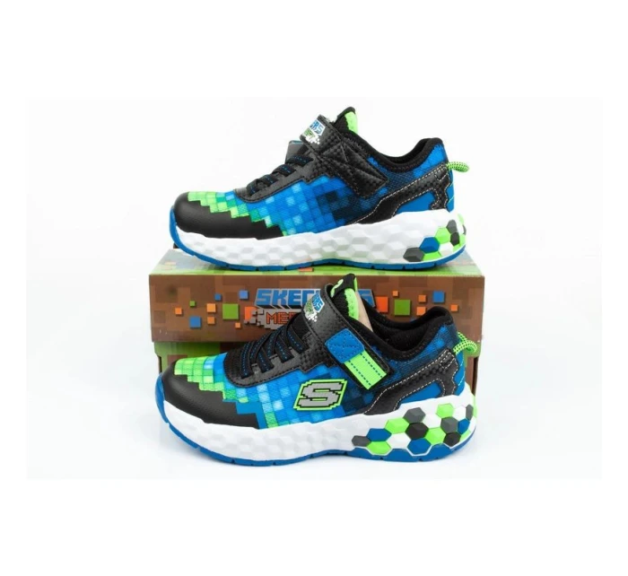 Boty Skechers Minecraft LED Jr 402204L/BBLM Boty Skechers Minecraft LED Jr 402204L/BBLM