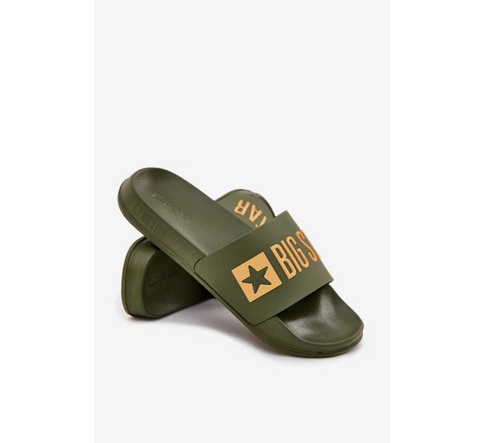 Pánské pantofle Big Star model 21706473 zelené - Big Star Shoes Pánské pantofle Big Star model 21706473 zelené - Big Star Shoes