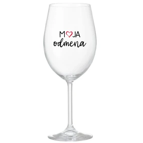 MOJA ODMENA - priehľadný pohár na víno 350 ml MOJA ODMENA - priehľadný pohár na víno 350 ml
