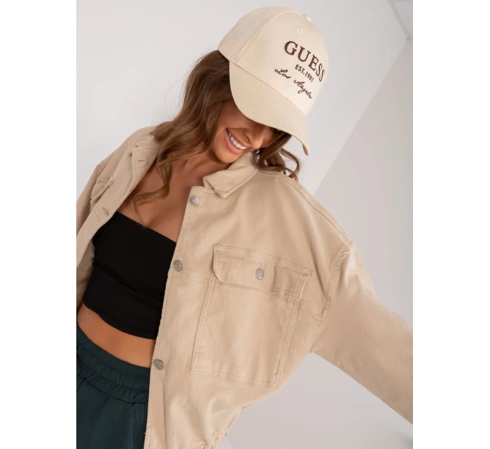 Dámská džínová bunda HM KR F3968 3.78 Béžová - FPrice Dámská džínová bunda HM KR F3968 3.78 Béžová - FPrice