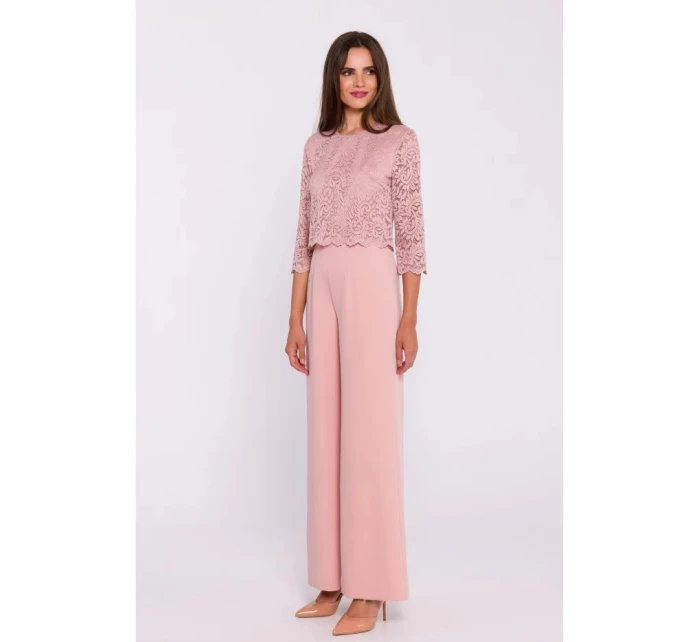 Dámský overal model 21292978 Pudr růžová - STYLOVE