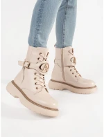 Módní kotníčkové boty dámské platforma Módní kotníčkové boty dámské platforma