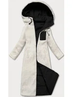 Černá oboustranná zimní bunda s kožešinou model 21248608 - J.STYLE Černá oboustranná zimní bunda s kožešinou model 21248608 - J.STYLE