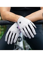 Rockbros MTB cyklistické rukavice velikost: M - bílo-černé