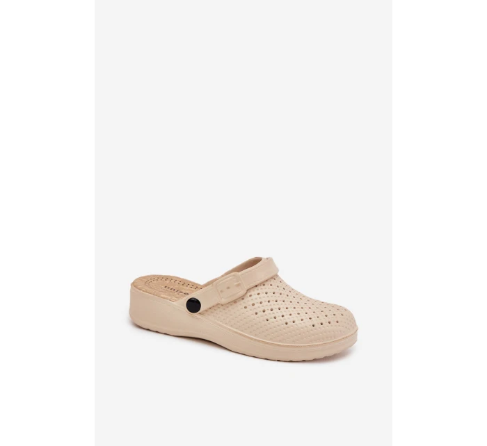 Pěnové Pantofle Dámské Béžové model 21703196 - EVENTO Pěnové Pantofle Dámské Béžové model 21703196 - EVENTO