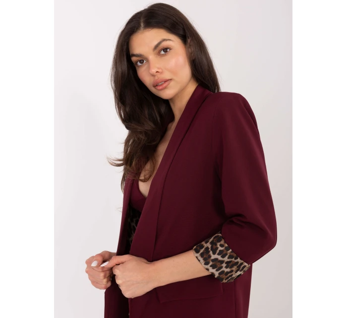 Marynarka DHJ MA  bordowy model 21421327 - FPrice