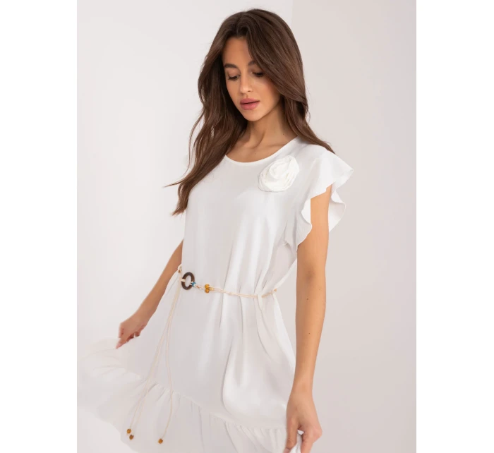 Sukienka DHJ SK model 19760114 biały - FPrice Sukienka DHJ SK model 19760114 biały - FPrice