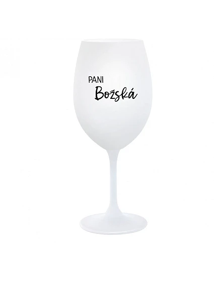PANI BOŽSKÁ - biely pohár na víno 350 ml PANI BOŽSKÁ - biely pohár na víno 350 ml