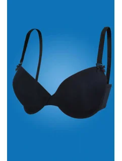 Dámská SUPER Push-up podprsenka 01-63 černá - HANNA STYLE